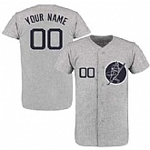 Yankees Gray Customized New Design Jersey,baseball caps,new era cap wholesale,wholesale hats
